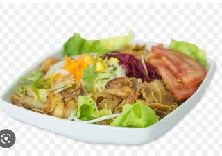 Ensalada de pollo de kebab