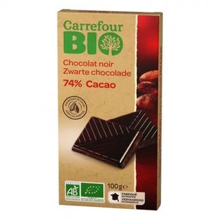 Chocolate Negro 74% Ecológico Carrefour Bio 100 Gr.