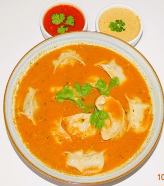 Pork soup momo