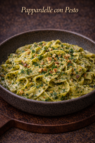 Pappardelle con Pesto