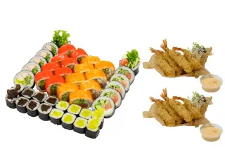 Bonsai set + 2 krewetki w panko na wybór