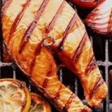 Семга на углях