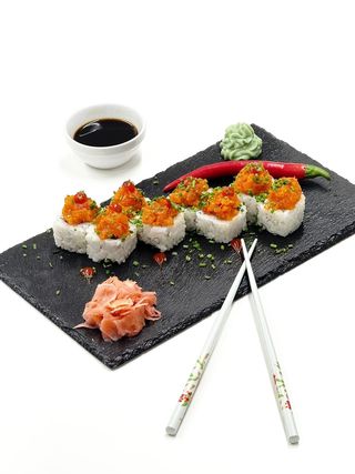 House Salmon Spicy Rolls