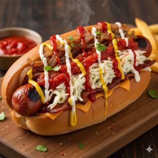 Loaded hot dog