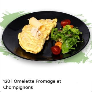 Omelette Fromage et Champignons  