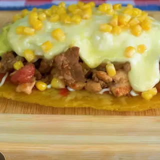 Patacón con todo