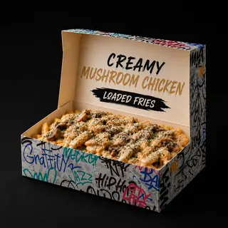 Creamy mushroom Loaded Fries                                                                                                            