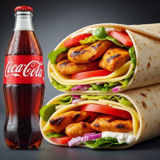 Chicken tikka wrap menù