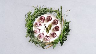 Pierożki z fasolą i kolendrął