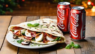 2 "Piadina Montanara" (200г) + 2 Кока Кола 330мл. Кен