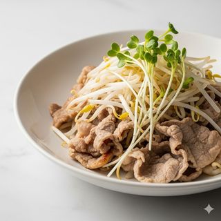 74-Maiale con germogli di soia