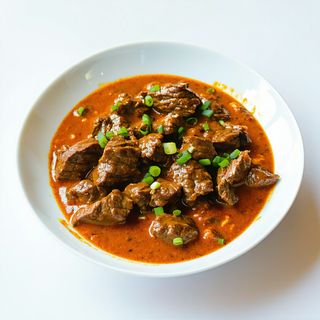 Carne de vită în sos Curry (iute)