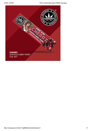 Cherry scented Hobby paper