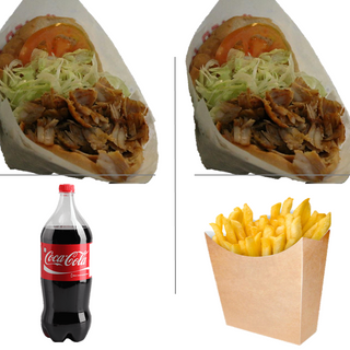 OFERTA 2 KEBAB 1 PATATAS GRANDE Y BEBIDA DE 1L