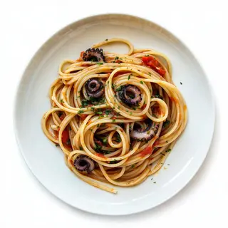 Spaghetti con nero di seppia