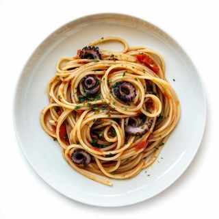 Spaghetti con nero di seppia