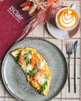 Омлет с сёмгой