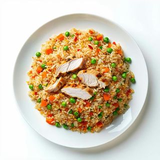 61. Riso saltato con pollo