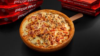 33 სმ კარბონარა, ქათმით და სოკოთი, სოკოს მოყვარულები, ყველის მოყვარულები