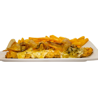 Milanesa escalope asturiana