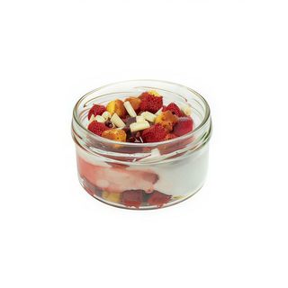 VASITO DE NATA CON FRESAS Y CHOCOLATE BLANCO