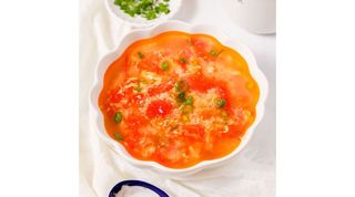 Egg tomato soup