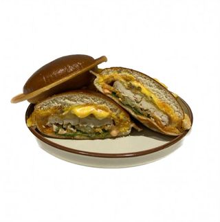 Закрытый бургер с куриным филе