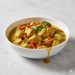 Pollo Con Salsa De Curry