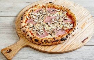 Pizza presunto e cogumelos (31cm)