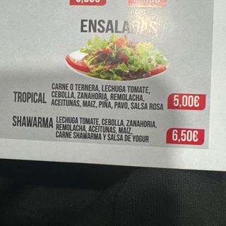 Ensalada Shawarma