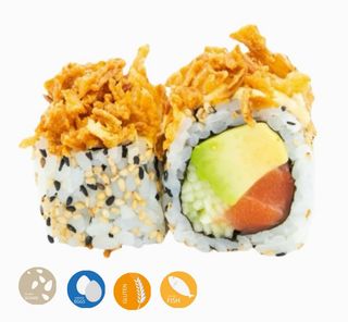 Crunch Roll Salmón (4 Pzs.)