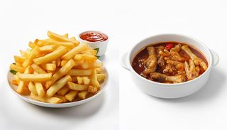 Frites & Pattes De Poulet