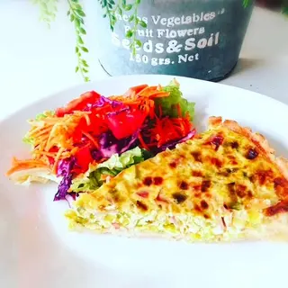 Quiche com Salada