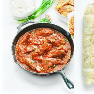 ¼ Chicken Stew/Chapati/Vegetables