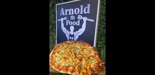 Пица Пинса с пилешко, царевица и чушка (650г)