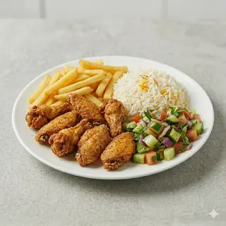 Plato De Alitas Pollo (6 Uds.)