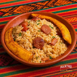 Arroz chaufa amazónico