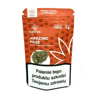 CBD Kwiaty Konopi ”AMAZING HAZE” 1 g