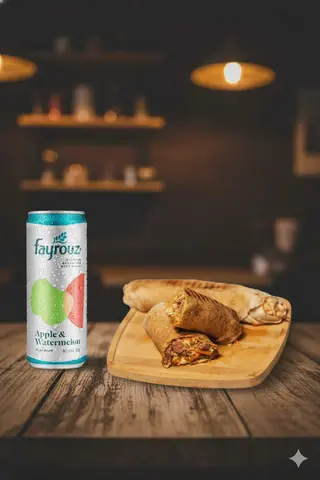 Chicken Shawarma with one sausage + 1 Free Drink