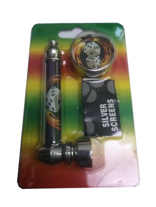 Set pipa metalica si mini-grinder