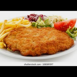 Pechuga de pollo empanada 