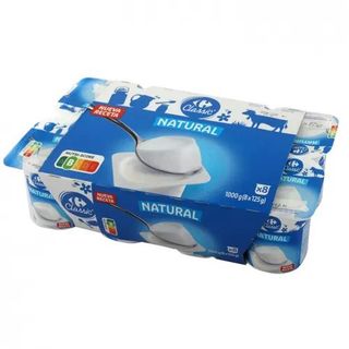 Yogur Natural Carrefour 8 X 125 Gr.