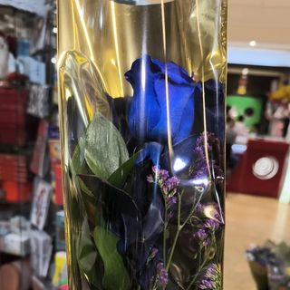 1 Rosa individual azul 