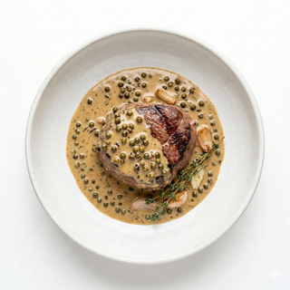 Muschi de vita cu piper verde