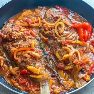Boiled Whole Tilapia Fish