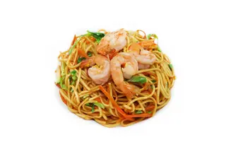 126. Noodle gamberi verdure