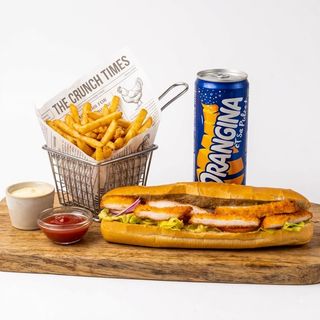 Escalopes Poulet Panée + Orangina