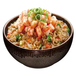 arroz frito con gambas