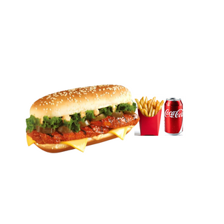 Mexi Grill Supreme Combo (2 Supreme Burgers + Coke +Fries) (Grilled)