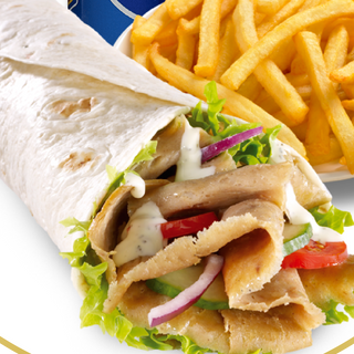 Durum Kebab + Patatas Caseras + Agua (50 Cl.)